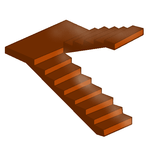 Escalier demi-tournant