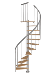 Menuiserie Philippe ROUGIE - escalier colimaçon bois alu